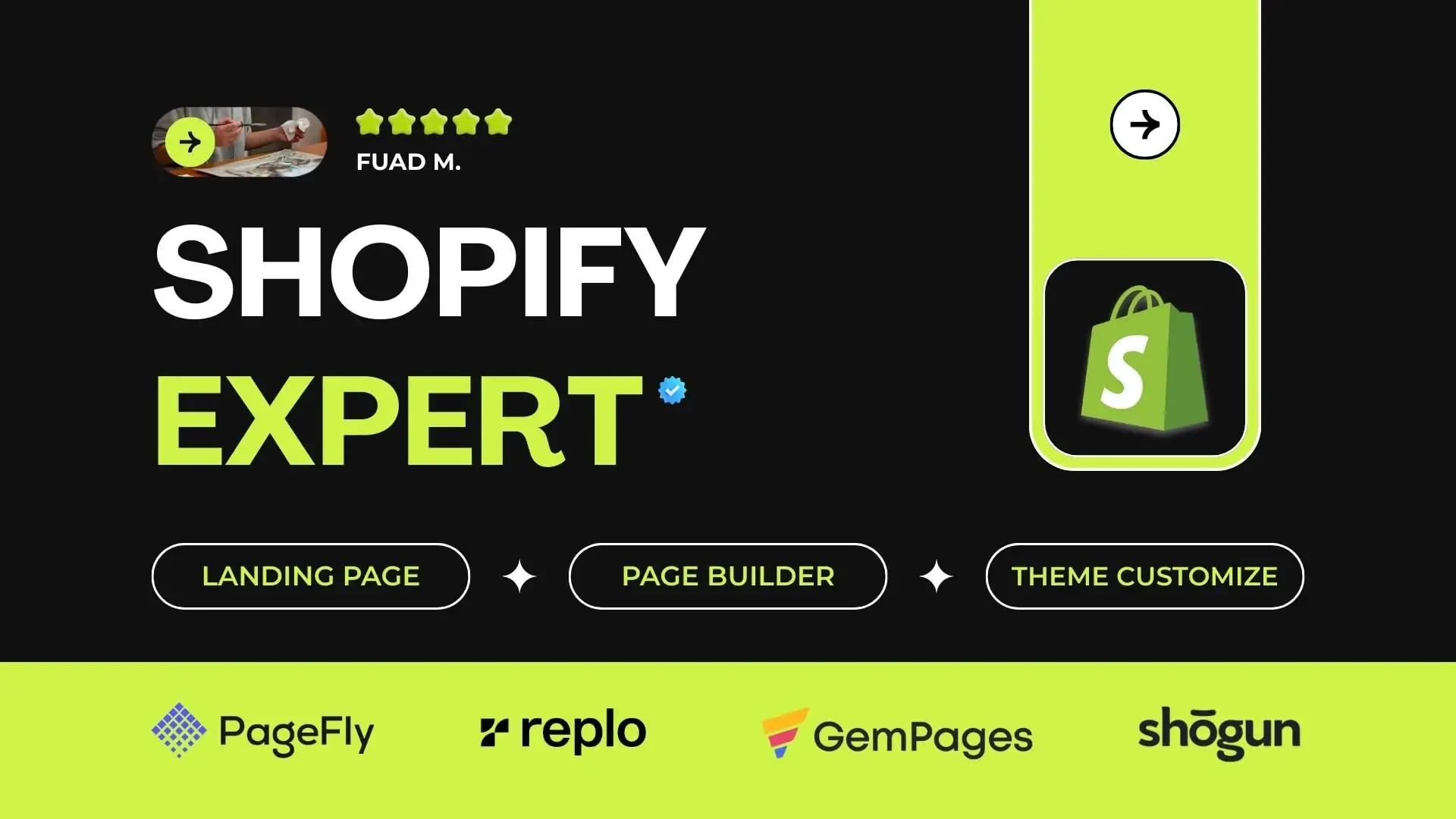 shopify store design landing page replo pagefly gempages shogun zipify dropship