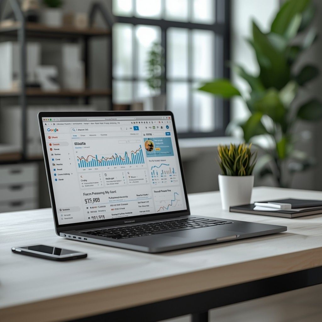 SEO content writer optimizing blog post for Google rankings using keyword research and analytics tools